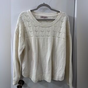 Classy Cream Knit Sweater